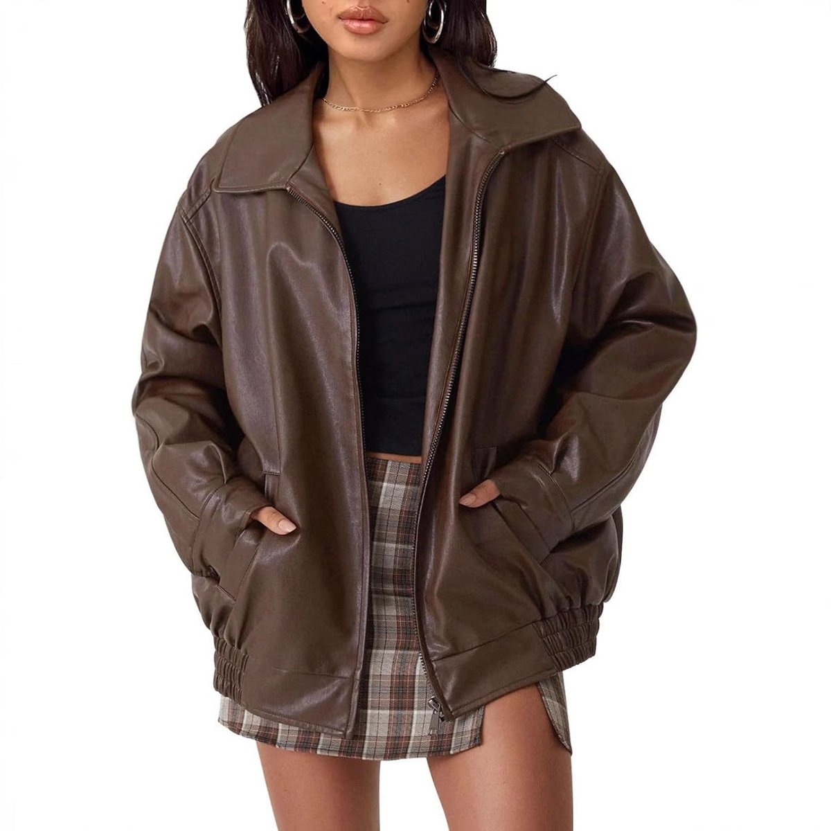 Nicola | Blouson bomber zippé décontracté