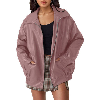 Nicola | Blouson bomber zippé décontracté