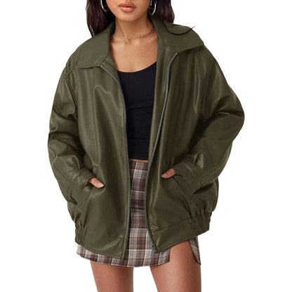 Nicola | Blouson bomber zippé décontracté