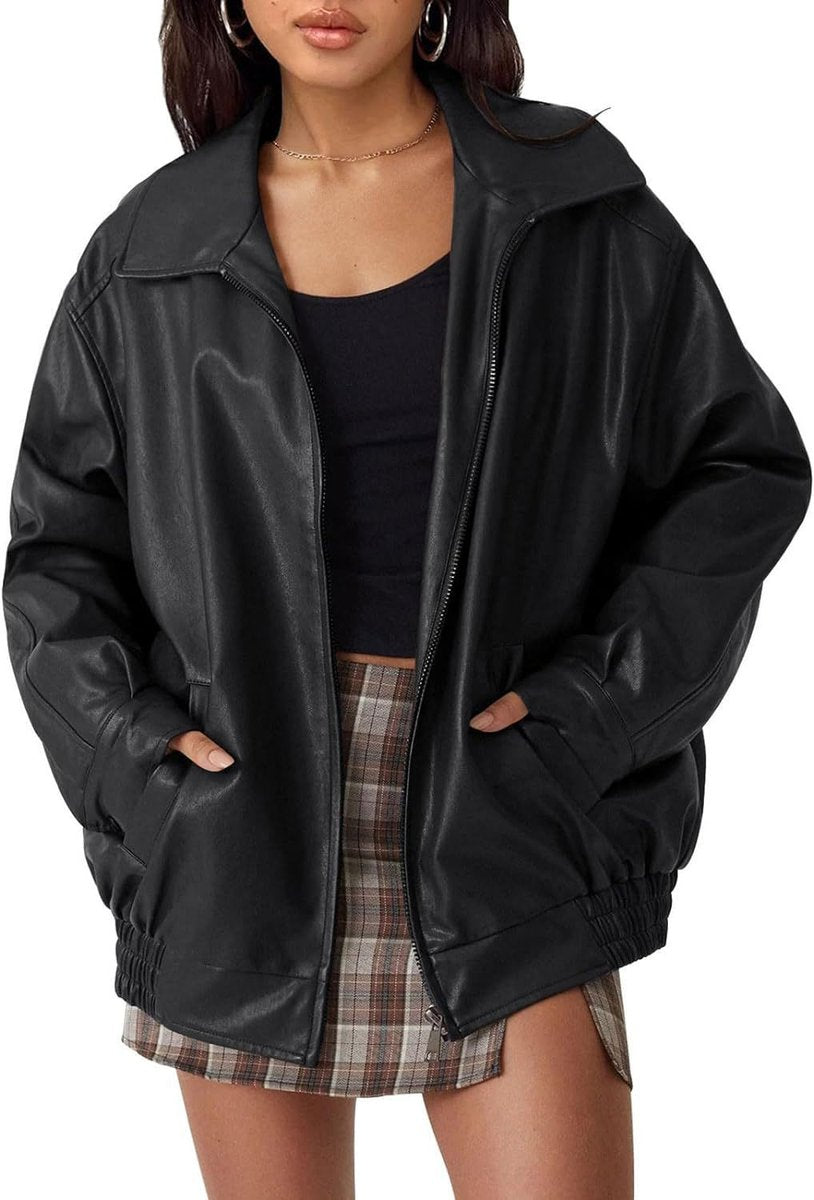 Nicola | Blouson bomber zippé décontracté
