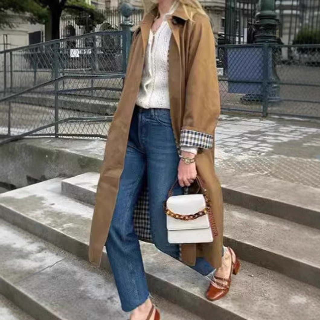Lucia | Long trench oversize raffiné