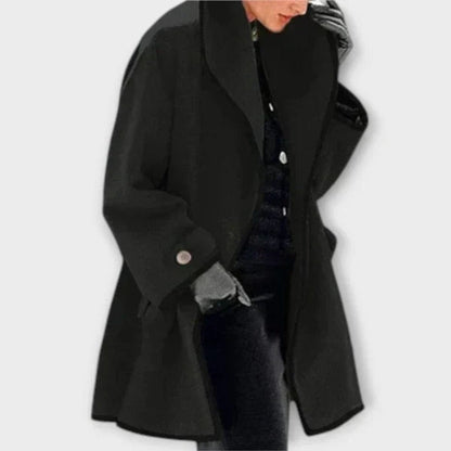 Flora | Manteau oversize à finitions contrastées