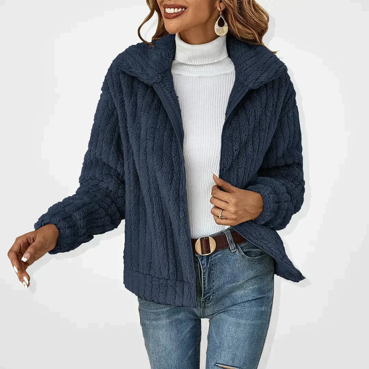 Roberta | Veste zippée cosy