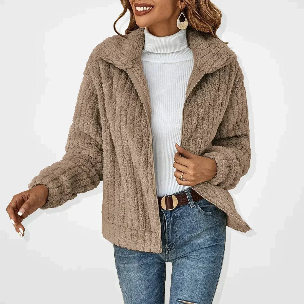 Roberta | Veste zippée cosy