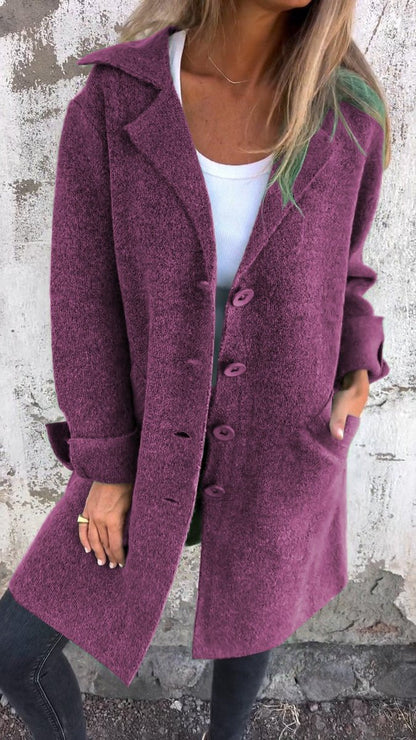 Lucille | Manteau long décontracté à revers