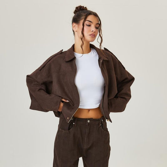 Louisa | Blouson bomber oversize décontracté